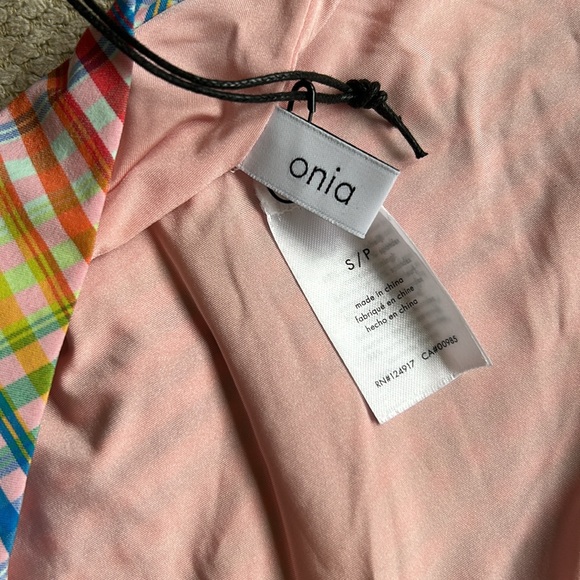 Onia | Eliza Multi Plaid One-Piece Swimsuit - Picture 5 of 8